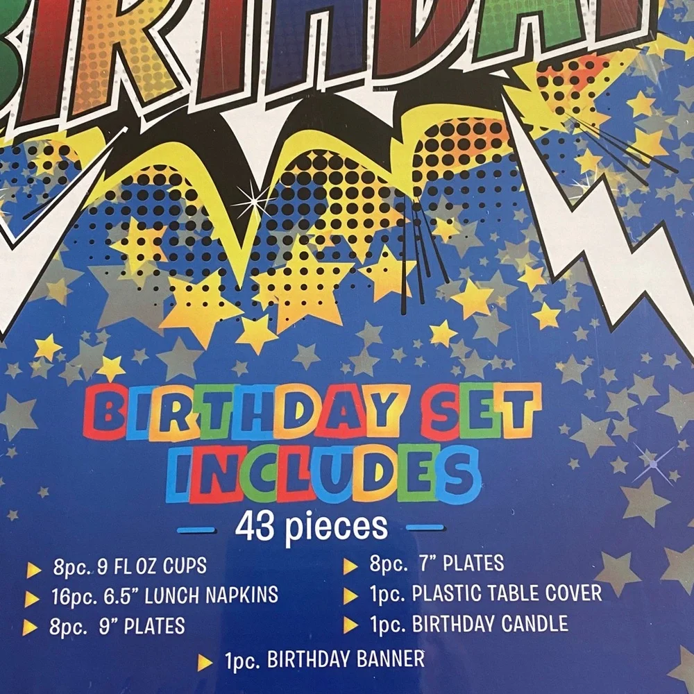 Happy Birthday Party in a Box Birthday Set - Multicolor